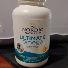 Nordic Naturals Ultimate Omega Lemon 1280mg Softgels - 180 Count