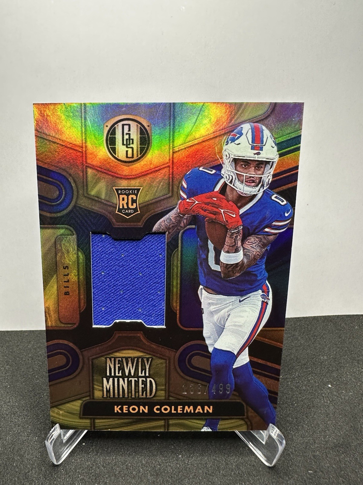 Keon Coleman Panini Gold Standard Newly Minted Memorabilia #NMMKCN White Gold