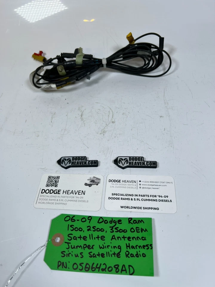 Chicote de fios para antena de satélite Dodge Ram 1500-3500 fabricante de equipamento original 2006-2009 05064208AD - Imagem 3 de 4
