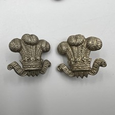 Genuine Prince Of Wales Feathers Collar Badges