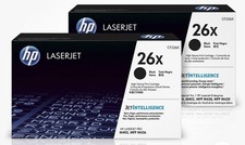 HP 26X High Yield Laser 2 PACK Toner Cartridge NEW- Black - CF226XC