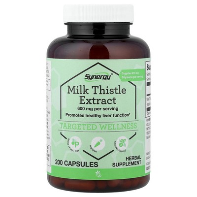 Synergy , Milk Thistle Extract, 200 Capsules (300 mg per Capsule)