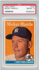 1958 Topps Mickey Mantle #150 PSA 8