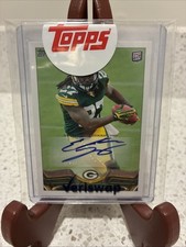 TOPPS 2013 #406 Chrome Eddie Lacy Autographed Rookie Card. rookie card picture