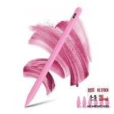 Stylus Pen for iPad 2018-2025 with Palm Rejection  Power Display,Pencil Pink