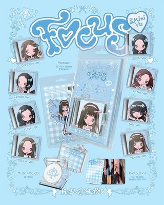 hearts2hearts SMini 新品未開封　8種セット×3 HEARTS2HEARTS FOCUS 1st Mini Album SMINI(SMART) Ver/NFC+KeyRing+