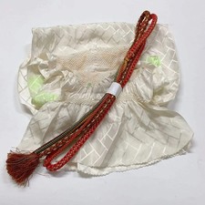 6499 Japanese Kimono Accessory Obiage and Obijime 2-piece Set Silk Shibori