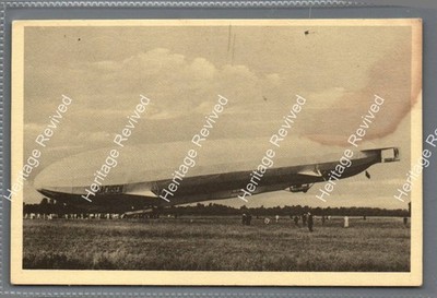 VINTAGE GRAF ZEPPELIN ECHTFOTO POSTKARTE LUFTSCHIFF LEITSCHIFF 20ER 30ER JAHRE UNGELAUFEN