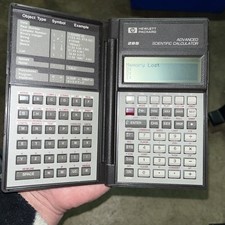 HP 28S Advanced Scientific Calculator Clamshell Design Working With Battery