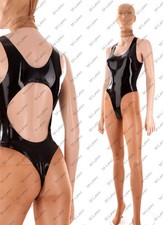 Latex Gummi Leotard high cut bodysuit swimsuit T back customized 1.0mm 975-1