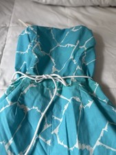 Vintage 70 s-80 s Turquoise Blue/white Romper Bathing Suit Size 12