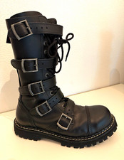 Angry Itch Gothic Metal Biker Stiefel Boots s...