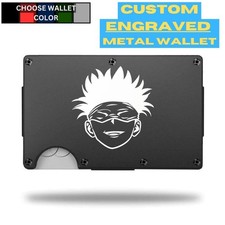 Custom GOJO SATORU Laser Engraved Wallet - Pick A Wallet Color