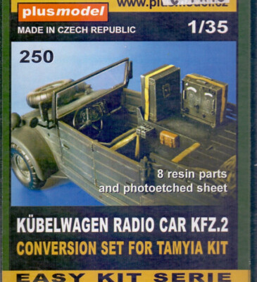 plusmodel 250 - Kübelwagen Radio Car Kfz. 2 - Coversion Set for Tamiya