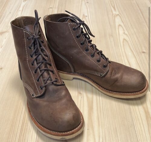 RRL Ralph Lauren 11 Brown Leather Boots Brunel Engineer Lace Bowery Livingston - Afbeelding 1 van 11