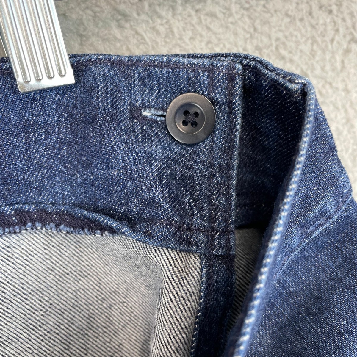 Madewell Womens Skirt Raw Hem Mini Wrap Ring Belt Denim Blue Size  display picture 1