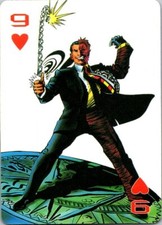 Tarjeta de juego Batman Forever 1994 dos caras 9 corazones tarjeta de novato Batman inserto de radiocontrol