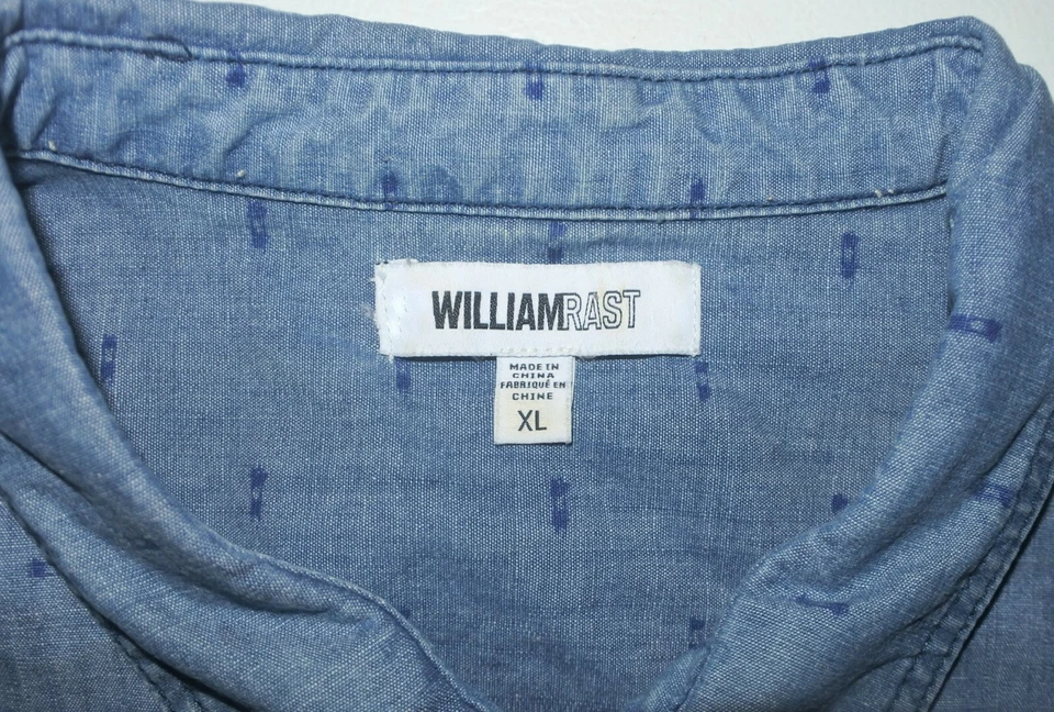 Мужская текстурированная джинсовая рубашка XL WILLIAM RAST Finley - Изображение 4 из 4