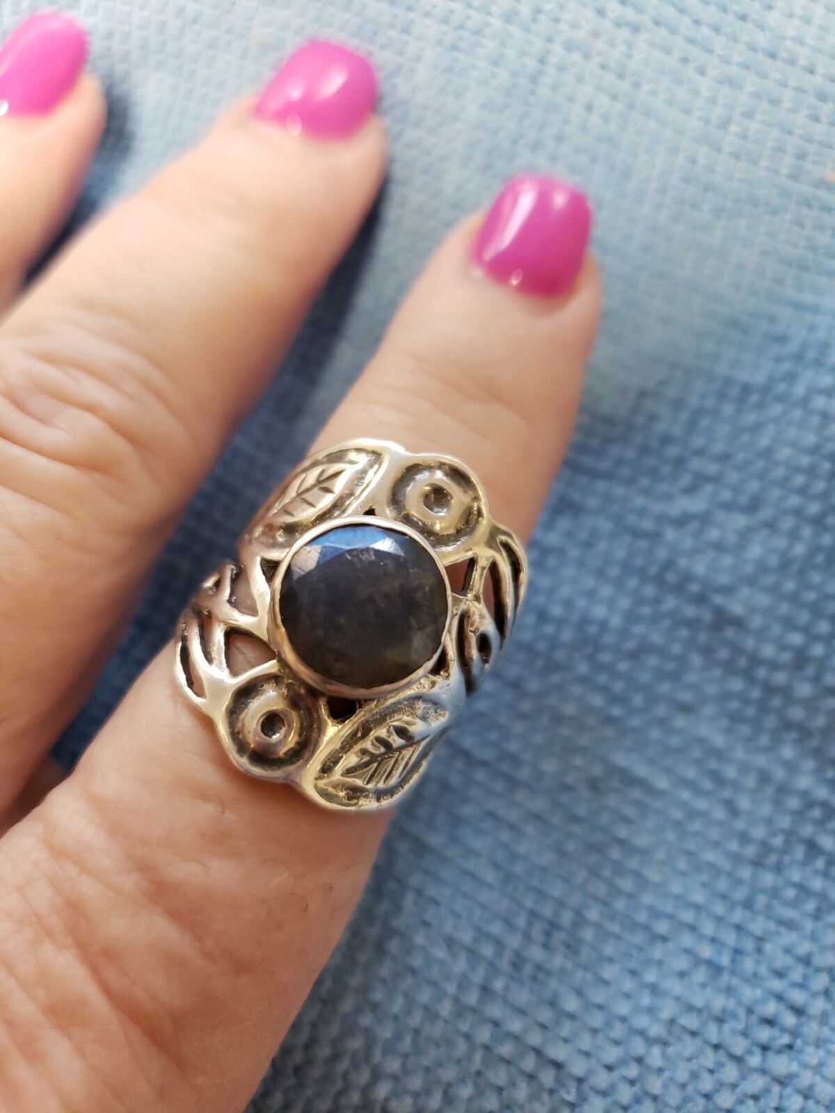 Labradorite Gemstone Solid 925 sterling Silver Je… - image 2