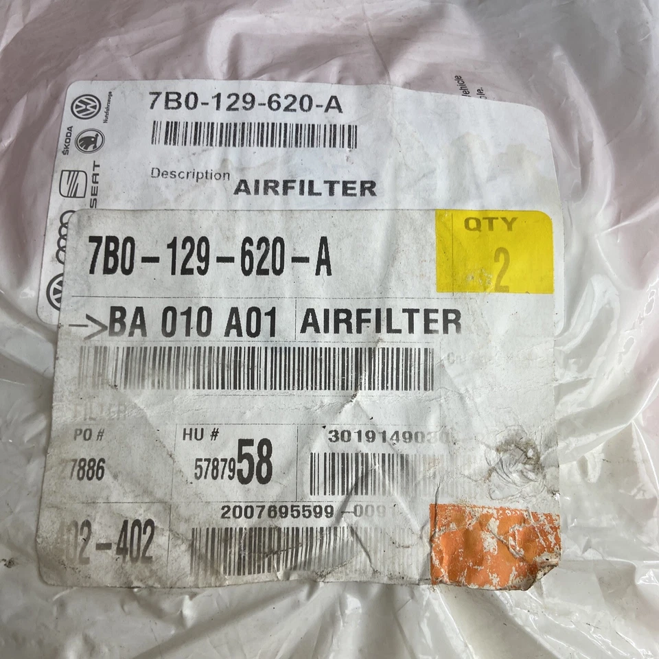 2011-2014 Volkswagen Routan Air Filter Cleaner Element Assembly 7B0129620A OEM - Image 4 of 4