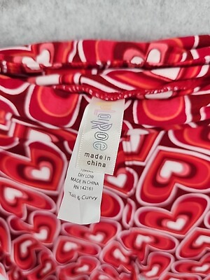 ローズ NEW LulaRoe Red/White Heart Pattern TC Tall & Curvy Leggings | eBay