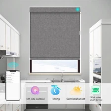 Changshade Smart Blackout Roller Blind Work with Alexa Phone Contro Window Blind