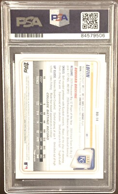 Nick Loftin Signed 2020 1st Bowman RC PSA/DNA PSA 10 Auto 