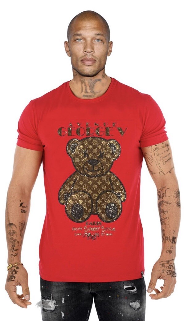 T-shirt Avenue George V Paris Homme 2XL – Style Streetwear Avec Motif Panda