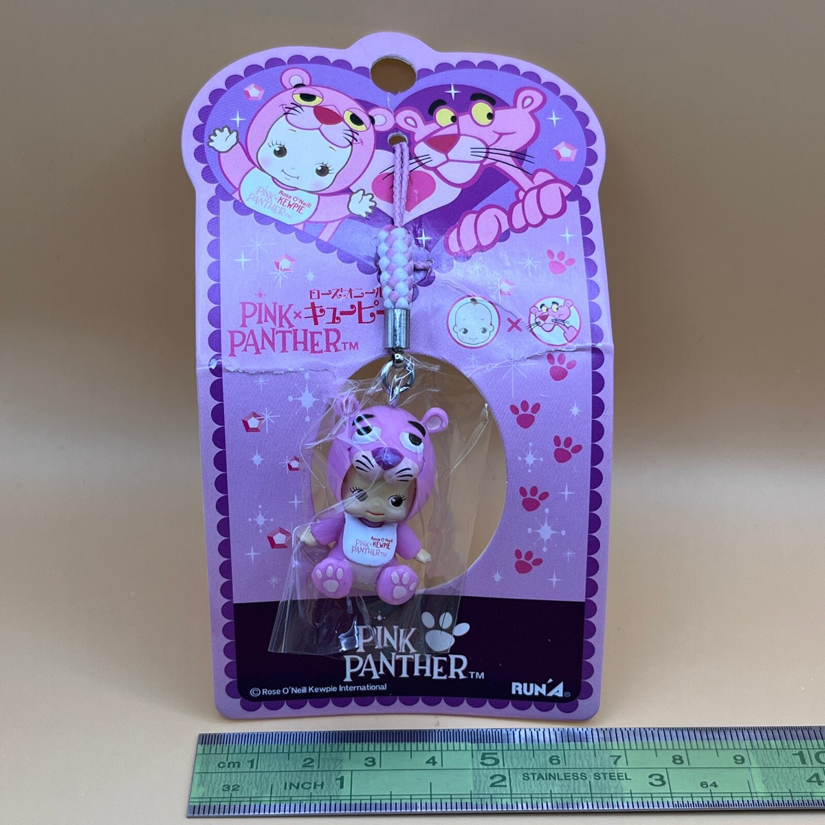 Rose O'Neill KEWPIE フィギュア 4点セット　まとめ売り Rose O'Neill Kewpie QP Pink Panther Mini Figure Netsuke Strap Key