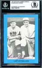 Burleigh Grimes Beckett BAS Signed 1977 Daniels Autograph 3