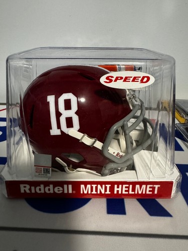 Alabama Crimson Tide NCAA Mini Speed Football Helmet #18 - NCAA. - Picture 2 of 2
