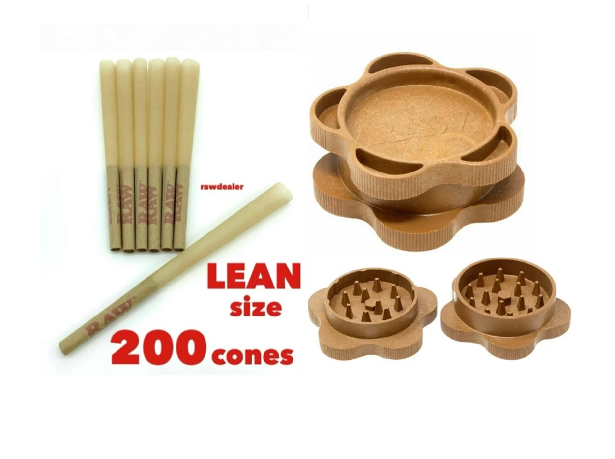 raw gripper grinder hem plastic +RAW classic LEAN size pre rolled cone