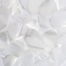 Sequin Oval 2 inch Raw Silk Crystal Illusion. Large Paillettes. Made in USA.