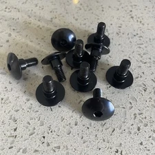 10x Black Aluminium Fairing Bolt m6 x 16mm +6mm Shoulder Step Motorcycle Screw 