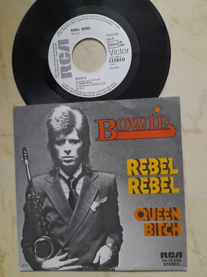 DAVID BOWIE Rebel Rebel /Queen Bitch *1974 GERMAN WHITE LABEL PROMO*NM*