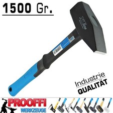 Profi Schlosserhammer 1500 Gr. Werkstatt Hammer Vorschlaghammer Fiberglas XT036