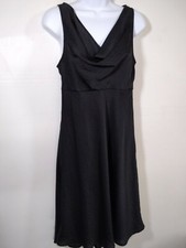 Old Navy Dress 8 Black Short Sleeves High Low LBD Sleeveless New $39 V neck
