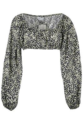 MATTEAU CROPPED BLUMENDRUCK BAUMWOLLE TOP UK 8