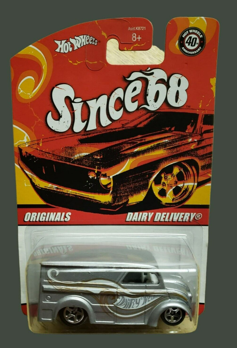Hot Wheels Since 68 Originals Dairy Delivery 40th Anniversary Silver M1587  NIP
