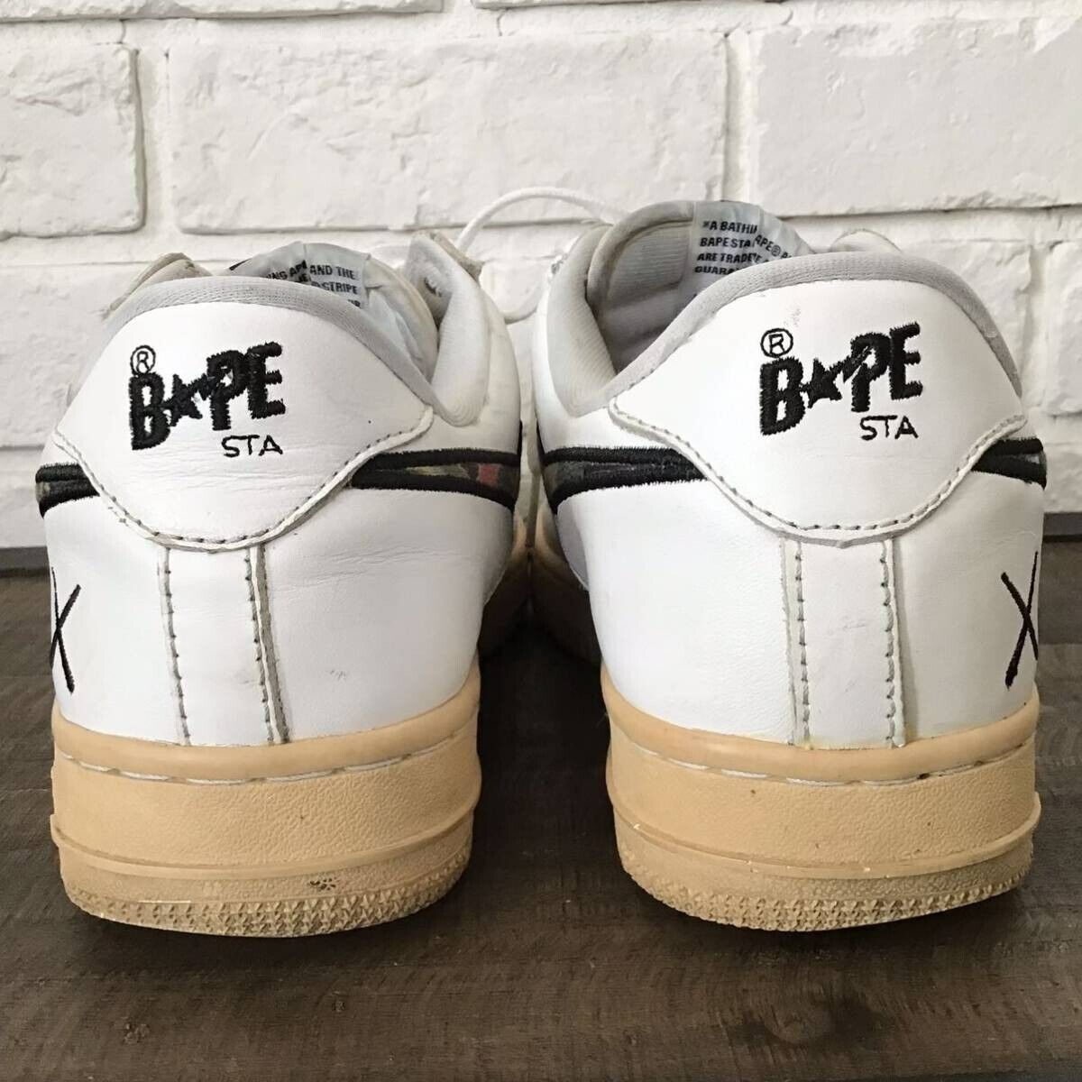 KAWS × BAPE STA leather sneakers a bathing ape shoes NIGO KAWS × BAPE STA leather sneakers a bathing ape shoes NIGO
