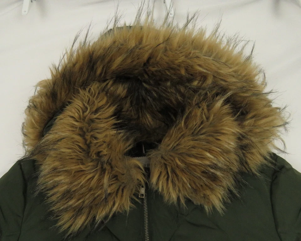 NUEVO SIN ETIQUETAS Tommy Hilfiger Acolchado Imitación Piel Con Capucha Cremallera Completa Puffer Parka Abrigo Chaqueta XL Foto 2 de 4