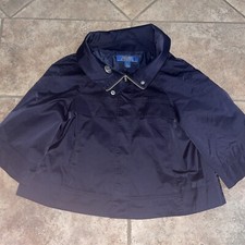 Millard Fillmore Blue Crop Top Jacket Womens Size L