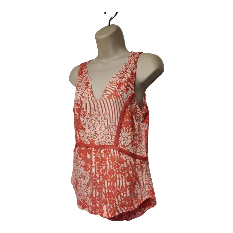  Blusa Miami Multicolor Rosa y Marfil Lo-Hi Talla Rosa, Rayón Marfil Talla Pequeña  Foto 2 de 4