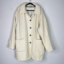 Boyne Valley Weavers Wool Coat Handcrafted In Ireland Women's Size 1x