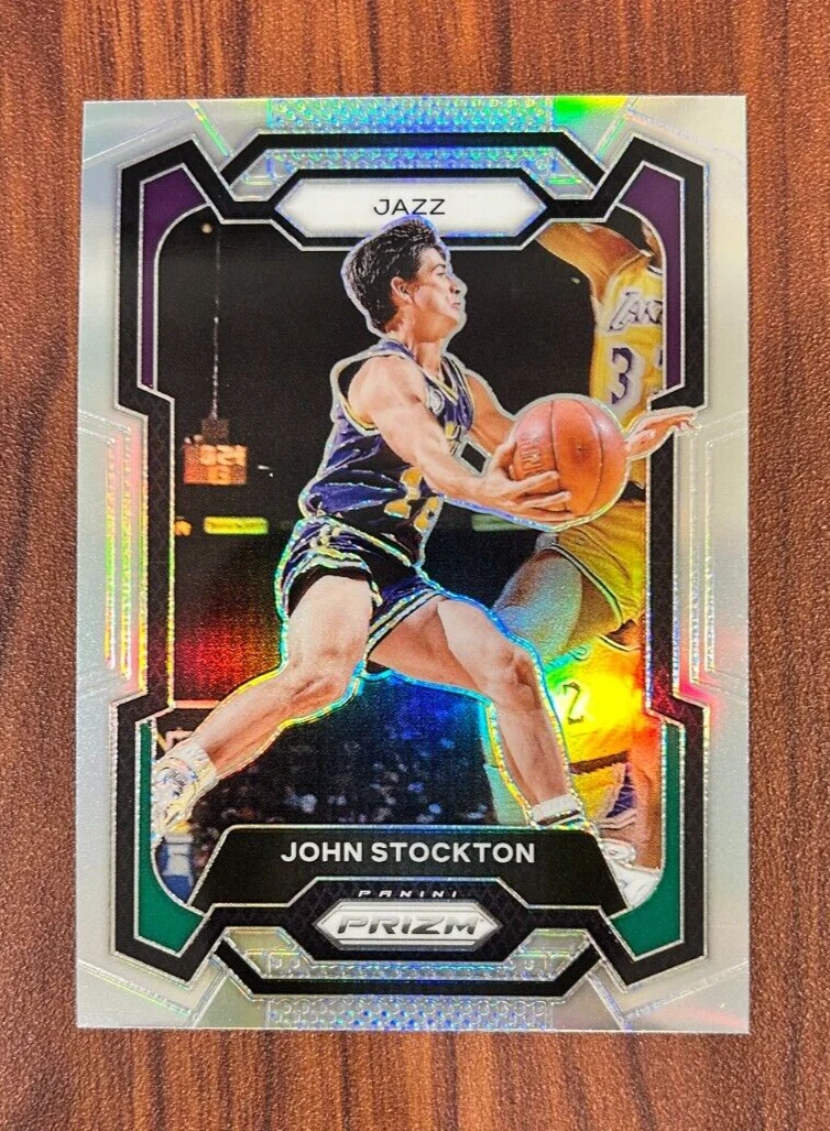 2023-24 Panini Prizm JOHN STOCKTON Silver Prizm Card #198 Utah 