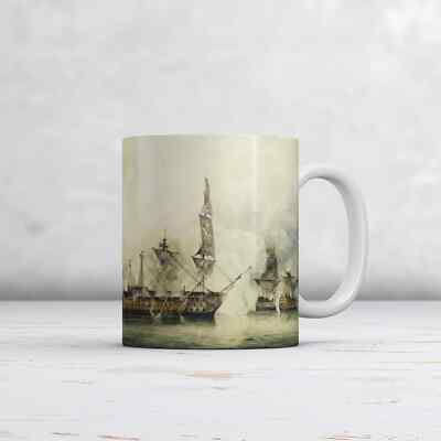 John Constable: H.M.S. Victory at the Battle of Trafalgar. Fine Art Mug. Gift