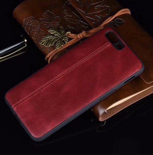Funda rígida de teléfono de goma de tela de cuero con costuras retro 1+5 para OnePlus 5T 5 - Imagen 20 de 29