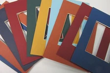 Picture Frame Mats rich colors variety pak 4x6 for ACEO size SET OF 10