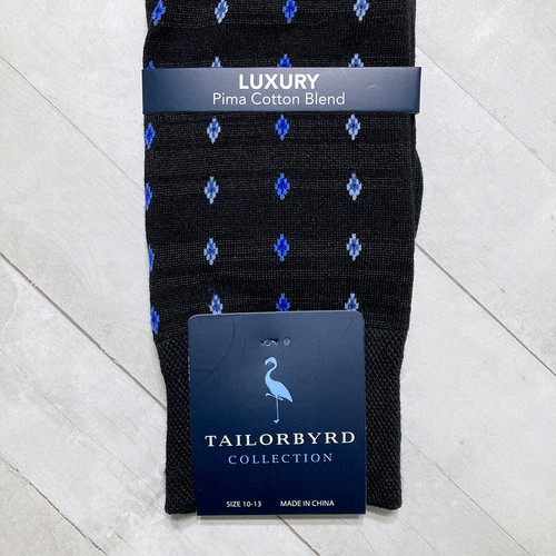 Mens Luxury Dress Socks Tailor Byrd Trouser Crew Pima Cotton Blend SOFT - Picture 40 of 132