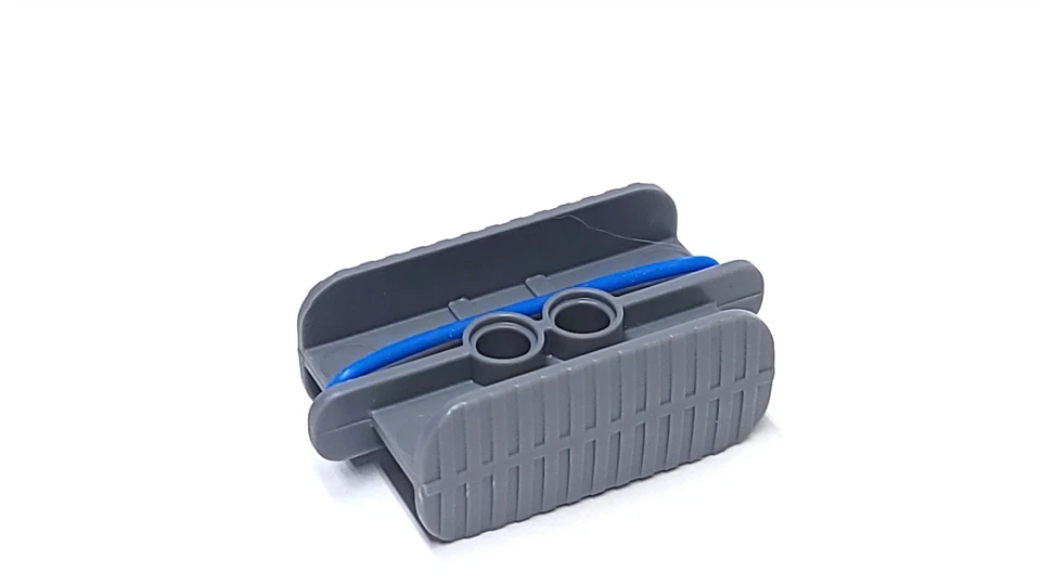 Lego cinto de borracha grande no suporte aproximadamente 4x4 azul lote de 1 NOVO - Imagem 2 de 2